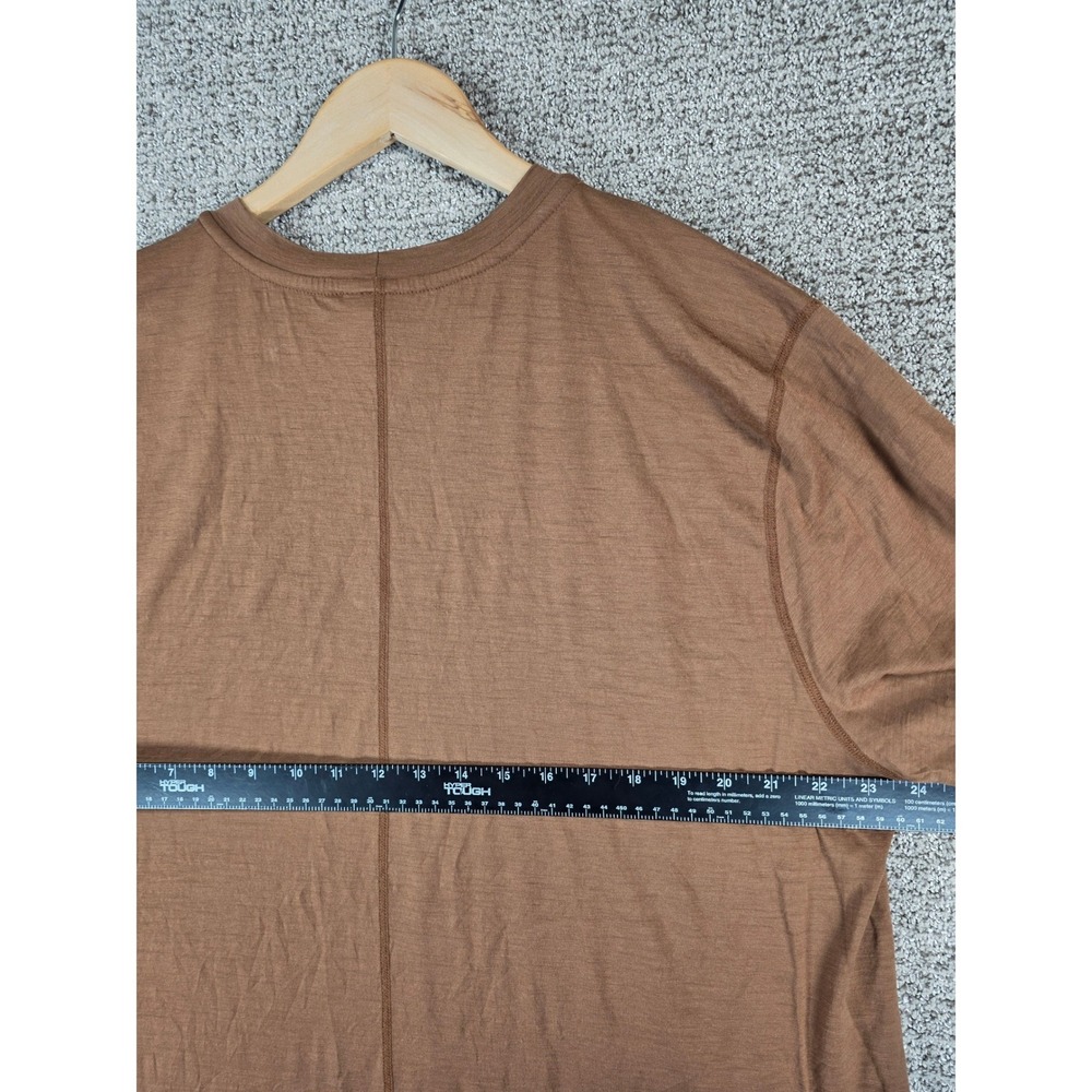Ibex Men's Brown Short Sleeve 100% Merino Wool T-Shirt Size XXL - Picture 9 of 10